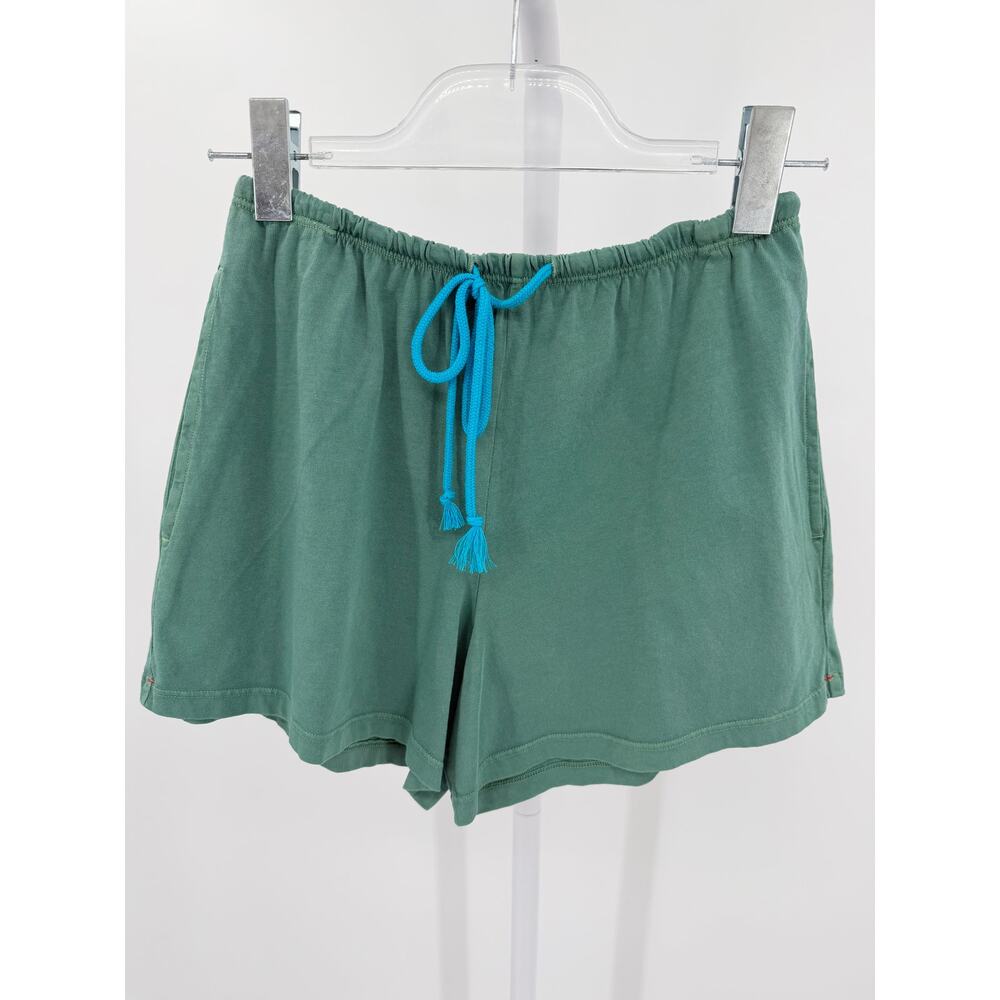 Xirena Cassie Short Green Cotton Jersey Drawstring Waist Lounge Sweat NWT XS